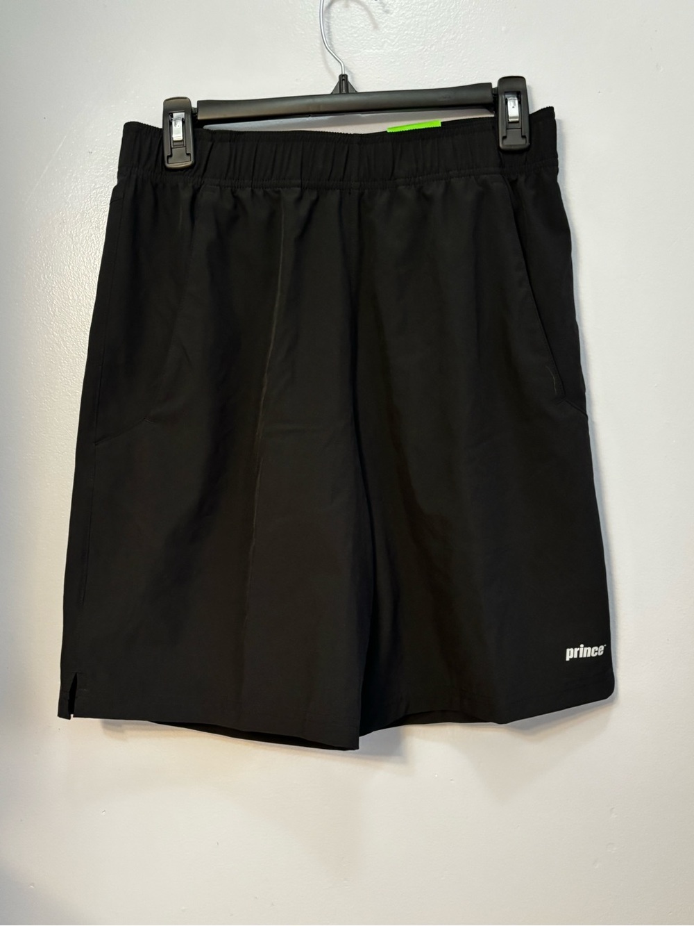 Prince Men's Tennis Match 9" Woven Athletic Shorts 2.0 Black Sz S. NWT